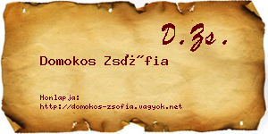 Domokos Zsófia névjegykártya